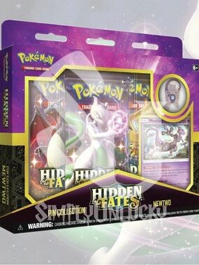 Pokemon Hidden Fates Mewtwo Pin Collection - Sealed
